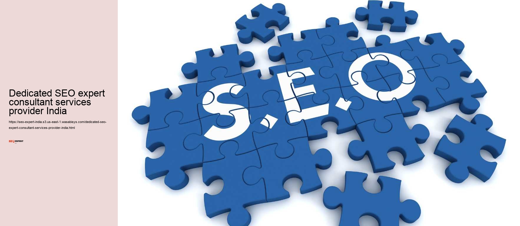 Dedicated SEO expert consultant services provider India